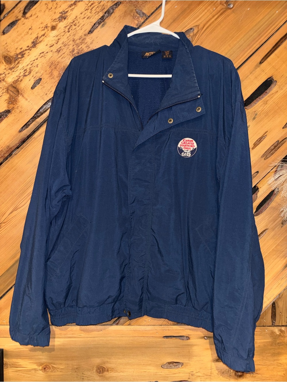 Antigua Golf Canon Greater Hartford Open Navy Blue Windbreaker